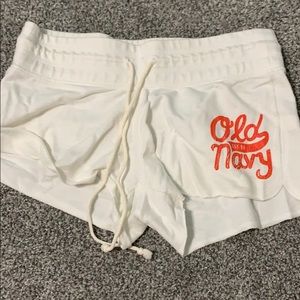 white comfy shorts